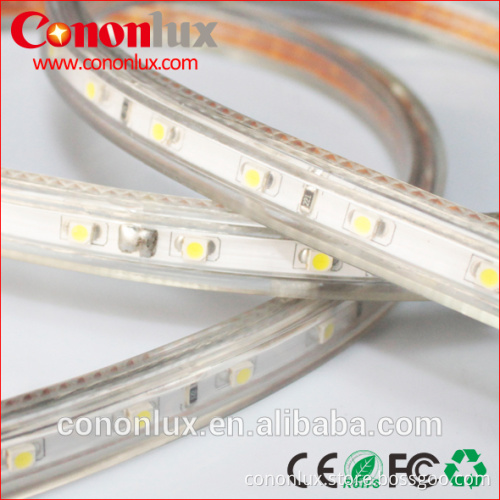 High voltage 220V LED strip SMD 3528 , IP65 outdoor lighting flexible for tree decorate